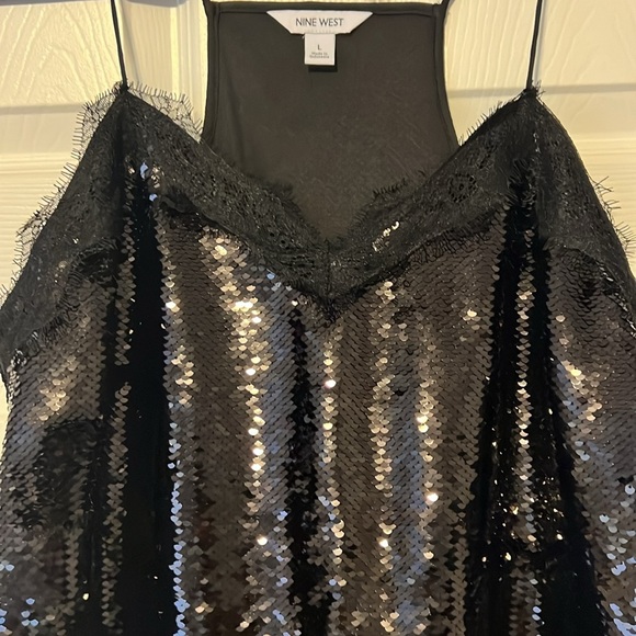 NWT Nine West sequined tank - Picture 4 of 5